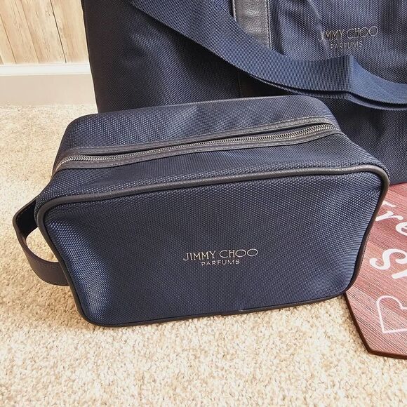 Jimmy Choo travel bag + Toiletry bag gym, Weekender blue - Picture 2 of 10